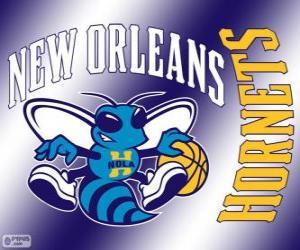 Puzzle Λογότυπο Νέα Ορλεάνη Hornets, ΗΠΑ ομάδα. Νοτιοδυτική Κατηγορία, Δυτική Περιφέρεια
